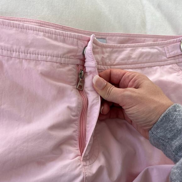 Orlebar Brown Bulldog OB Classic Swim Shorts in Pink Sand Trunks, Size 34 - Picture 13 of 16